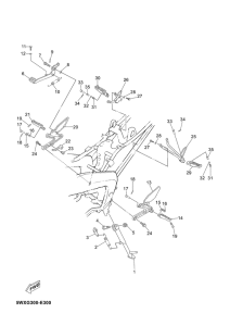 TZR50 Stand & footrest