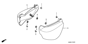 VF750C Боковая крышка