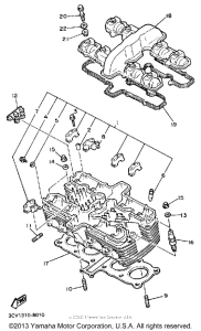 FJ1200WC Головка цилиндров