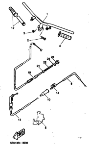 YH50 Рулевой рычаг и кабель