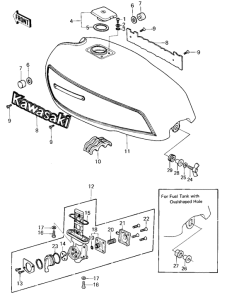 KZ750 Tank fuel