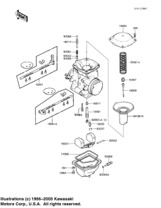 KZ1100 Детали карбюратора