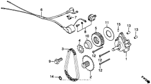 CM400 Oil pump + oil pressure switch