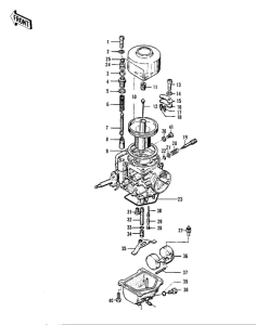 KZ400 Детали карбюратора