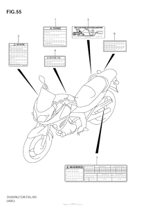 DL650 (ABS) Label (E33)