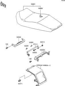 ZX1100 Сиденье