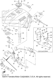YZF-R1 Топливный бак