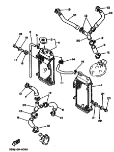 YZ125 YZ125A Радиатор и шланг