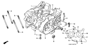 CRM50R Картер двигателя