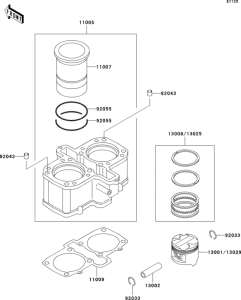  Цилиндр и поршни
