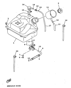 XC125 Топливный бак