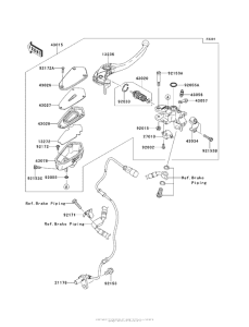 ZG1400 Главный тормозной цилиндр