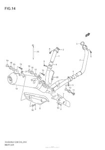 DL650 (ABS) Глушитель