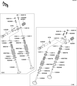 EX500 Клапана