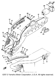 XT500E_205 - 1978 Выхлопная система