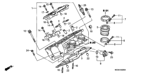 ST1300 Правая головка цилиндров