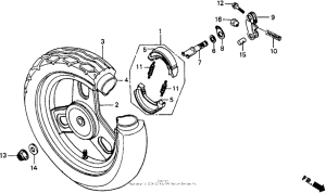 SA50 Переднее колесо
