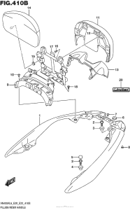 AN400 (ABS) Pillion Rider Handle (An400Zal6 E28)