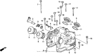 XR600R Крышка головки цилиндров