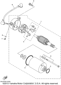 XV250 Стартер