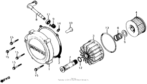 CX500 Clutch cover + oil filter