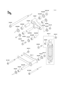 VN800 Подвеска  /  амортизатор