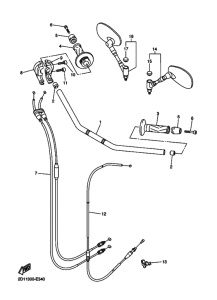 FZ1-N Рулевой рычаг и кабель