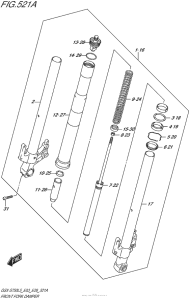 GSX-S750 Передняя вилка