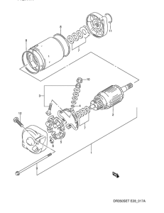 DR350 Стартерный мотор