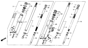 VF700C Передняя вилка