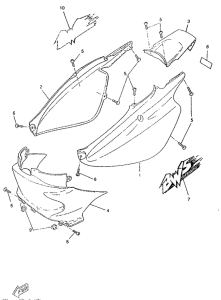 CW50RS Боковые обтекатели