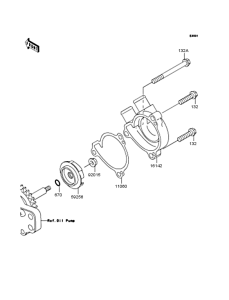 KLX250 Водяной насос