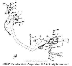 XS1100SH Handle switch-lever