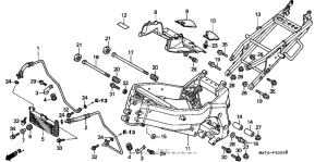 CBR1100XX Рама 97-98