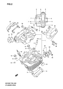 GZ125 Головка цилиндров
