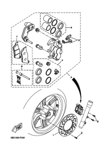 VP250 Передний суппорт