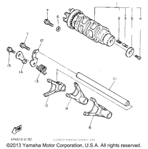 FZR1000D Копирный вал