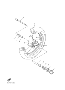 XJR1300 Переднее колесо