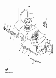 PW50 Топливный бак
