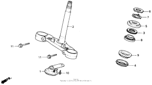 CB400F Траверса нижняя