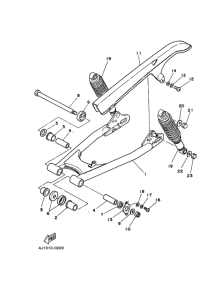 SR250 ﾘﾔｱｰﾑ. ﾘﾔｻｽﾍﾟﾝｼﾖﾝ