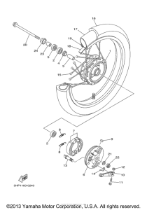 TTR125MC Переднее колесо