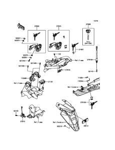 ZR800 Замок зажигания