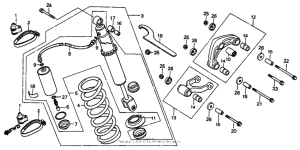 CR80R Rear shock absorber 82