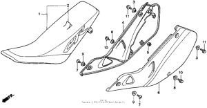 CR250R Сиденье