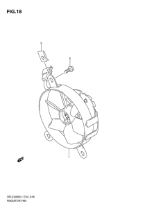 DR-Z400 Радиатор fan