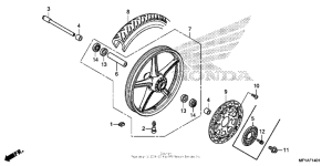 VT1300CS (ABS) Front wheel (2)