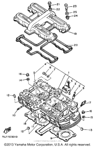 YX600SC Головка цилиндров