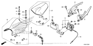 CB300F Сиденье