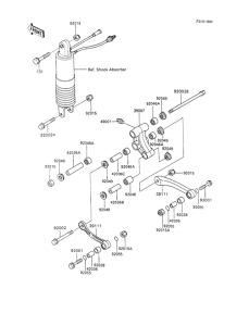 ZX600 Задняя подвеска